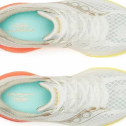 Saucony Men's Endorphin Speed 5 Wide Ivory/fire