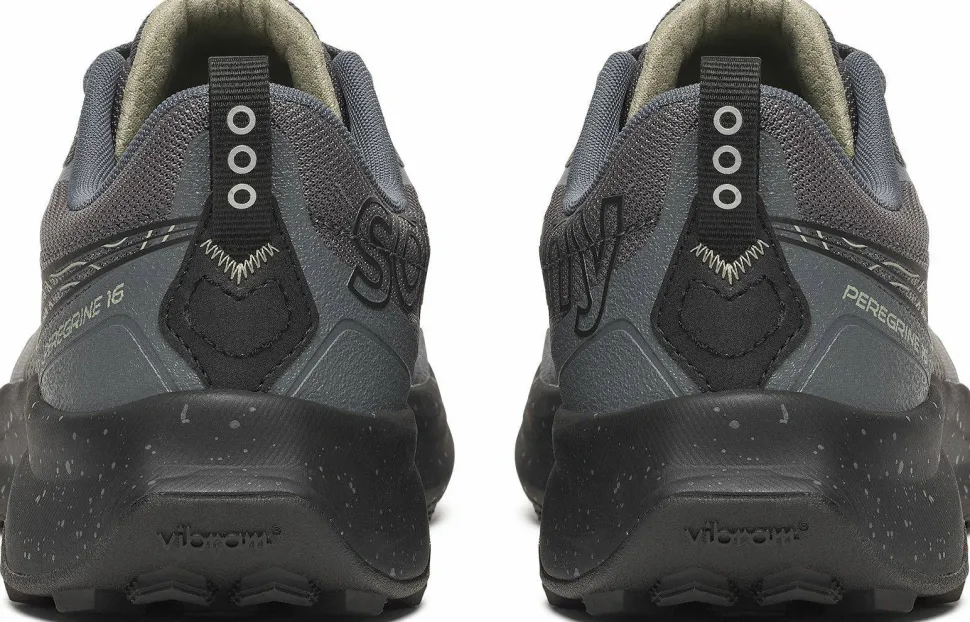 Saucony Men's Peregrine 16 Carbon/black