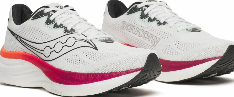 Saucony Men's Ride 19 White/Srimson