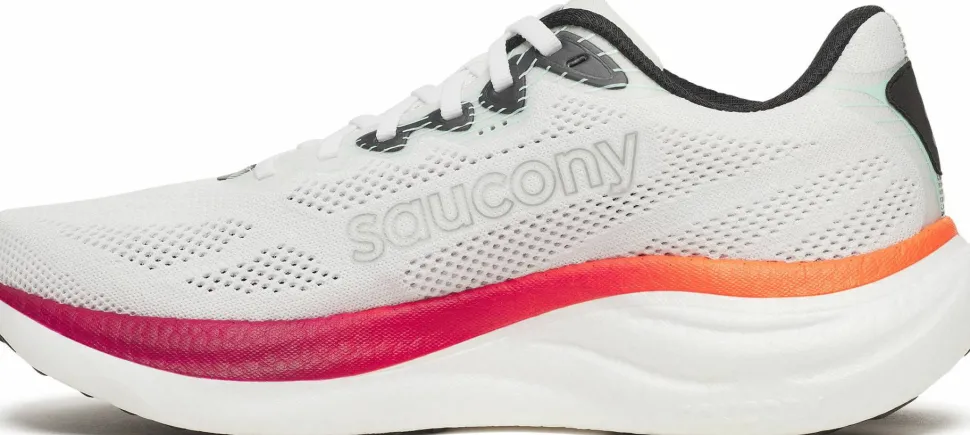 Saucony Men's Ride 19 White/Srimson