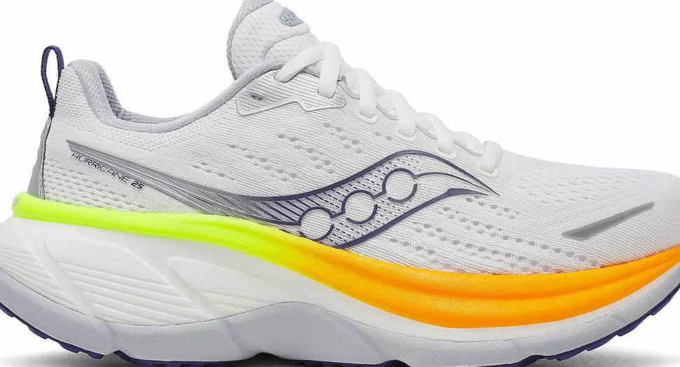 Saucony Women's Hurricane 25 White/frigid