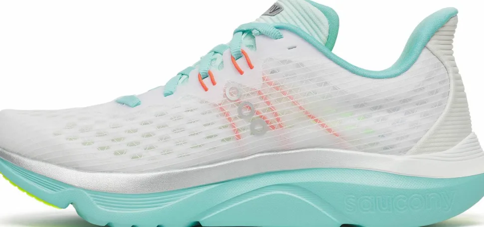 Saucony Women's Kinvara 16 White/aqua