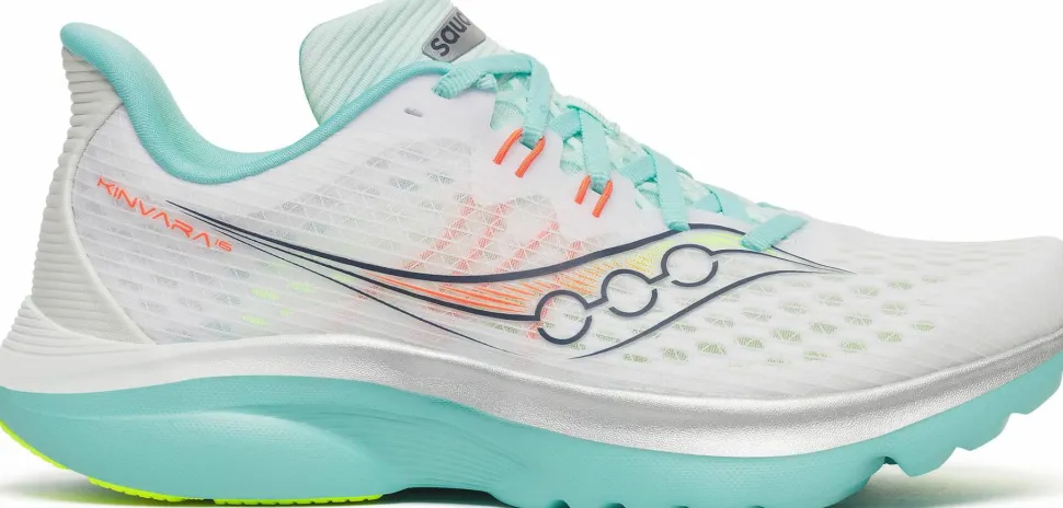 Saucony Women's Kinvara 16 White/aqua