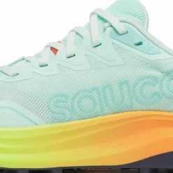 Saucony Women's Peregrine 16 Aqua/citron