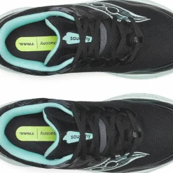 Saucony Women's Peregrine 16 GORE-TEX Black/aqua