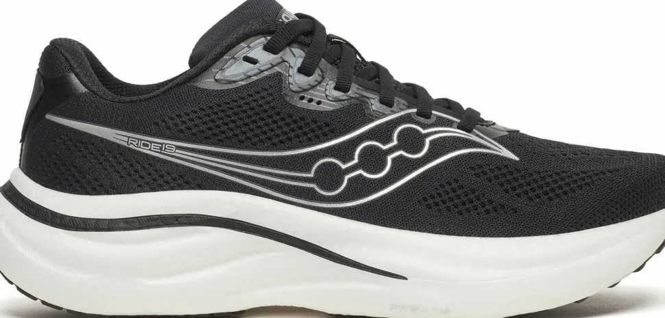 Saucony Women's Ride 19 Black/Silver