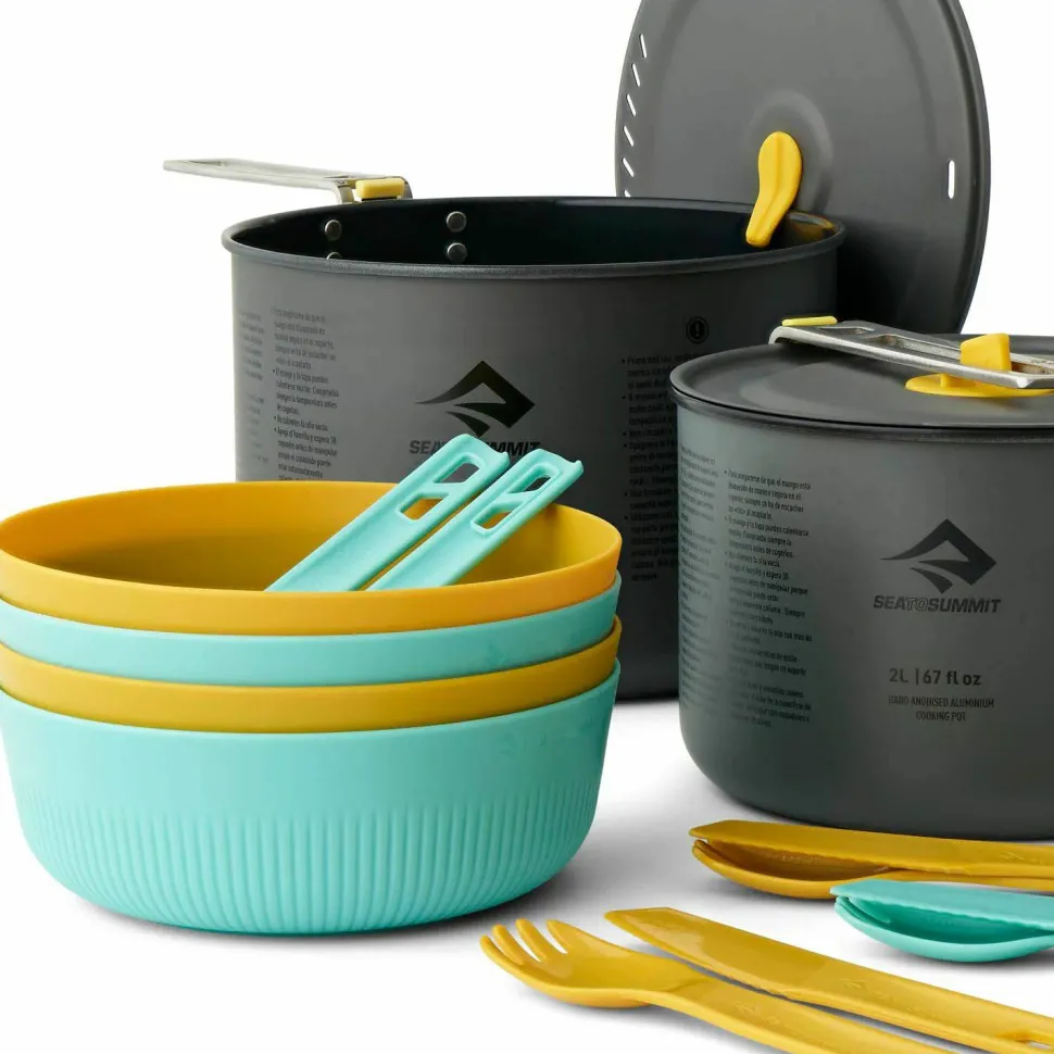 Sea To Summit Frontier UL Two Pot Cook Set 14 Piece Multi