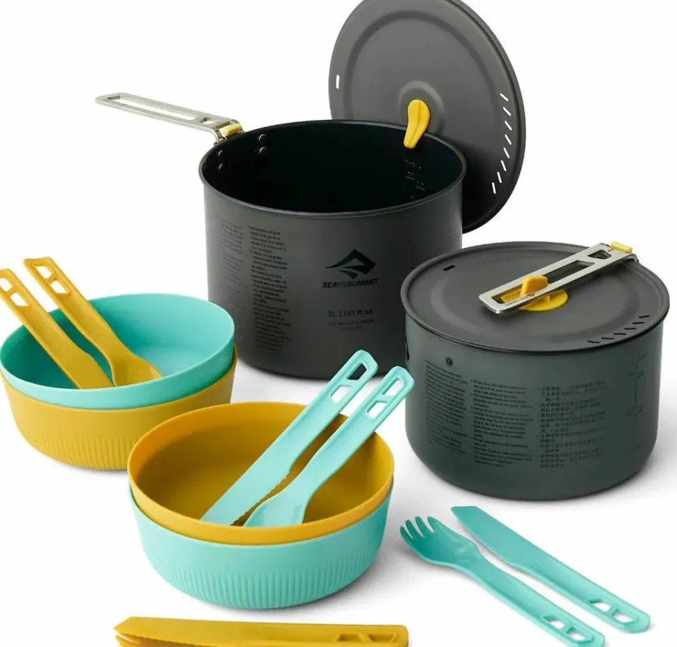 Sea To Summit Frontier UL Two Pot Cook Set 14 Piece Multi
