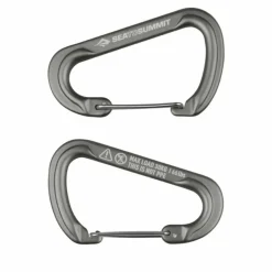 Sea To Summit Large Accessory Carabiner 2-Pack Titanium