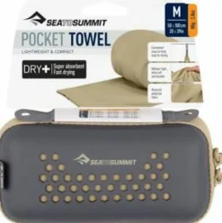Sea To Summit Pocket Towel M Desert Brown