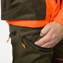 Seeland Men's Venture Pants Pine Green/Hi-Vis Orange