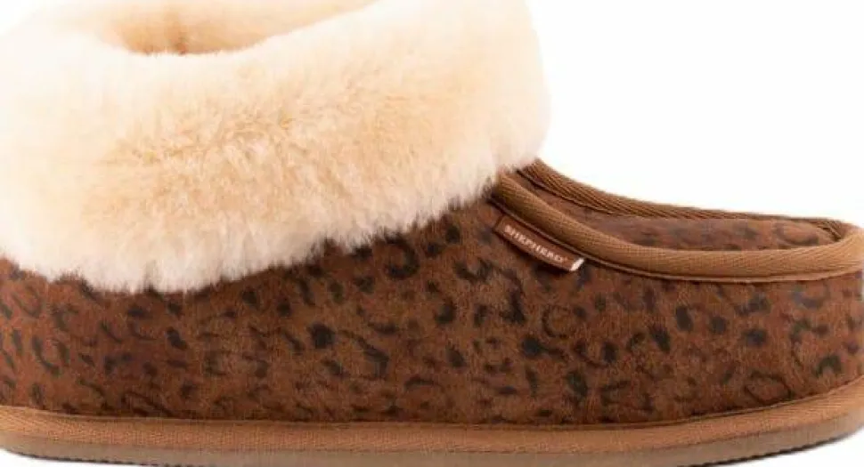 Shepherd of Sweden Women's Lena Slipper Chestnut Leopard