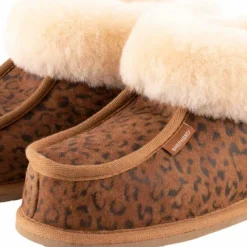 Shepherd of Sweden Women's Lena Slipper Chestnut Leopard