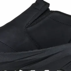 Skechers Men's Leather Round Toe Dual Gore Slip-Ins Black