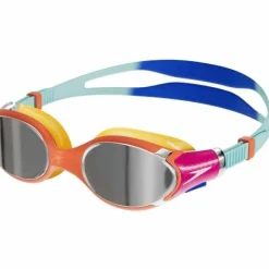 Speedo Juniors' Biofuse 2.0 Mirror Orange/Blue