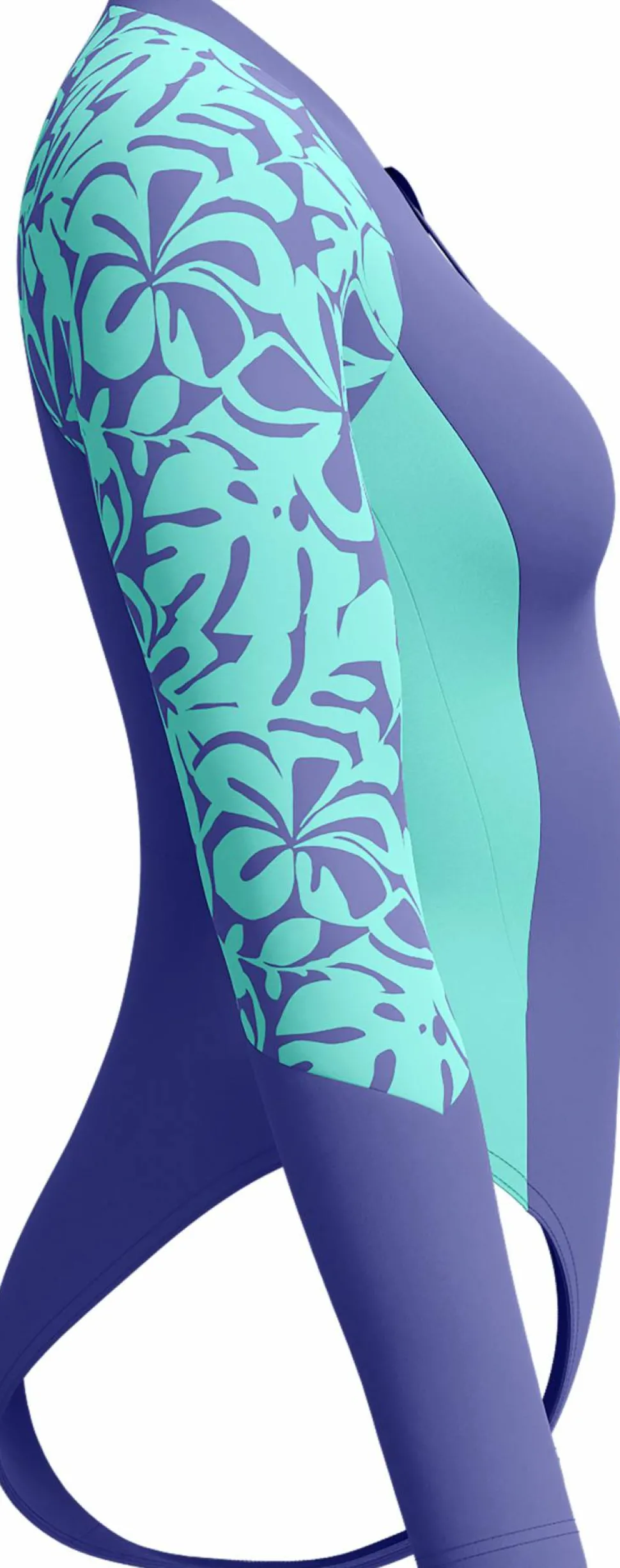 Speedo Women's Long Sleeve Swim Suit Blue