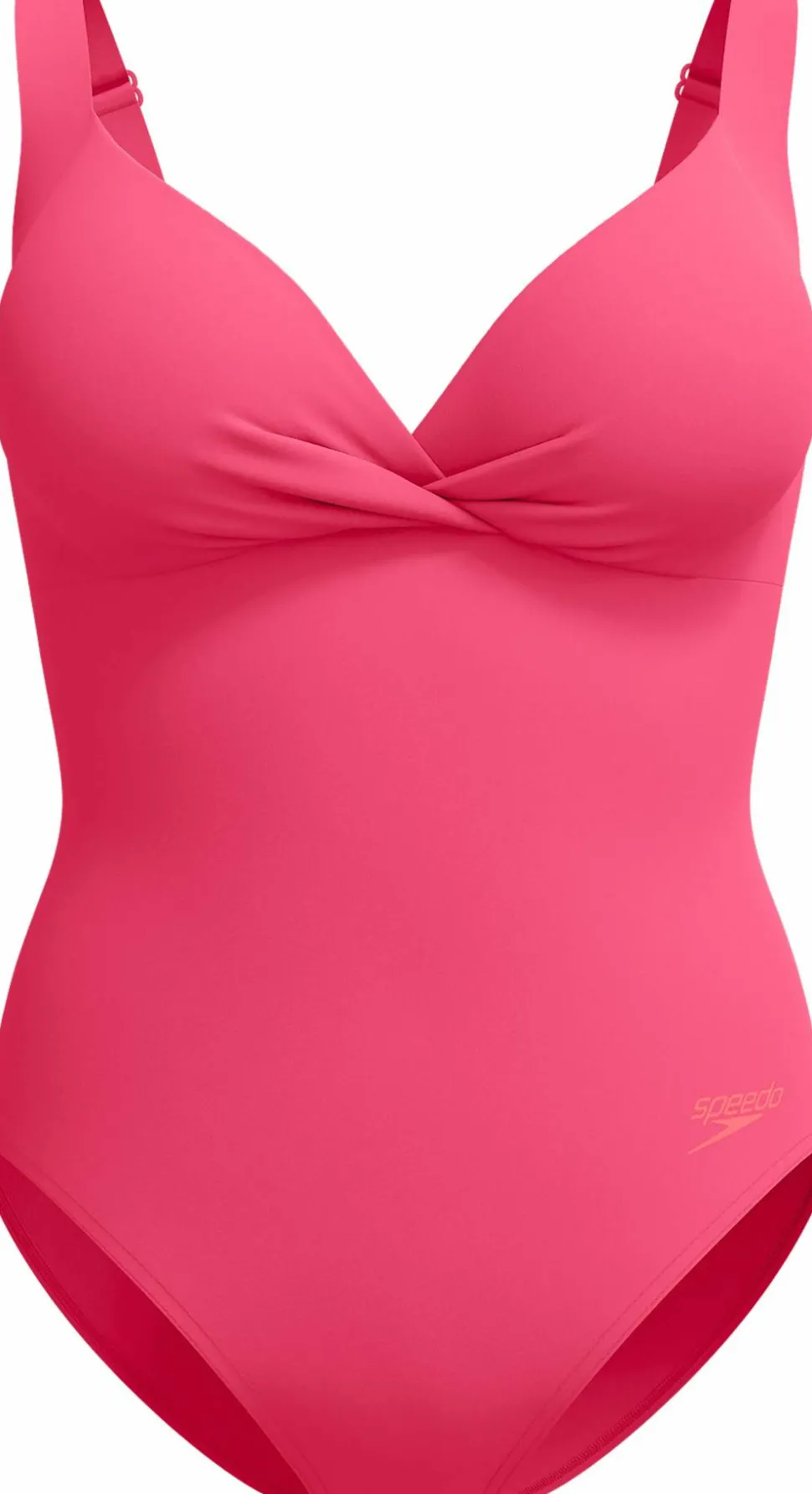 Speedo Womens Shaping Cross Knot 1 Piece Dark Pink