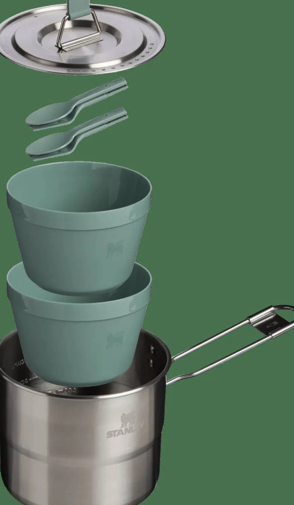 Stanley Wildfare Go Two Bowl Cook Set 1,1 L Shale/Charcoal