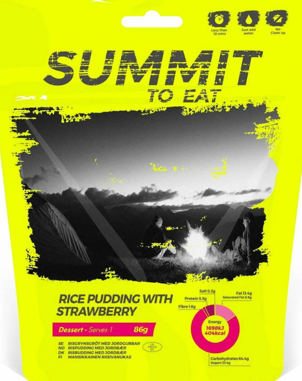 Summit to Eat Rice Pudding with Strawberry Nocolour
