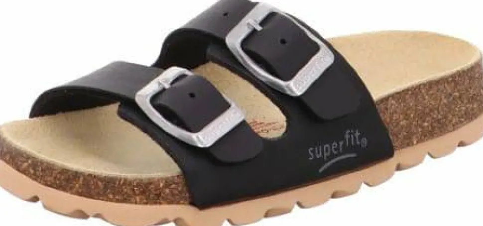 Superfit Kids' Fussbettpantoffel Black