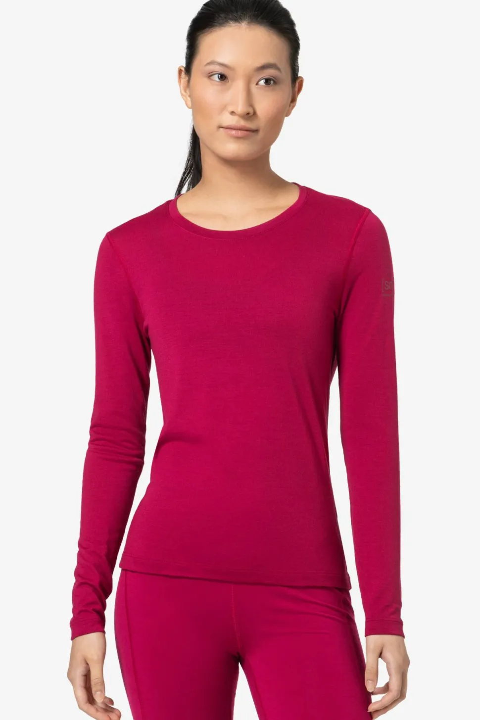 super.natural Women's Arctic230 Long Sleeve Sangria