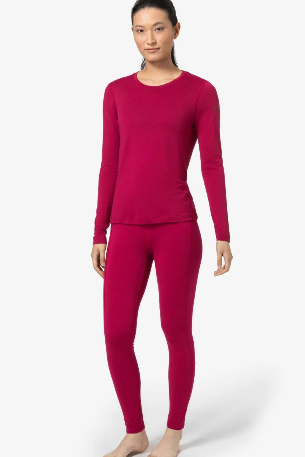 super.natural Women's Arctic230 Long Sleeve Sangria