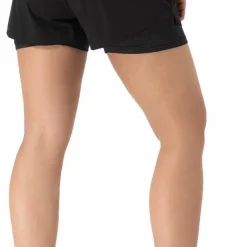 super.natural Women's Double Layer Shorts Jet Black