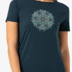 super.natural Women's Ornament Tee Blueberry/light Jade/copper