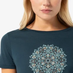 super.natural Women's Ornament Tee Blueberry/light Jade/copper