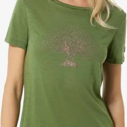 super.natural Women's Tree Of Knowledge Tee Chive/copper