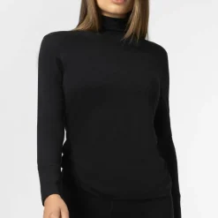 super.natural Women's Tundra175 Turtleneck Jet Black