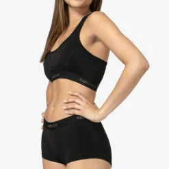 super.natural Women's Tundra220 Semplice Bra Jet Black