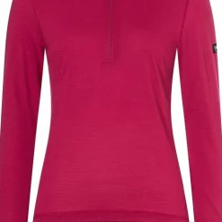 super.natural Women's Tundra175 Zip 1/4 Sangria