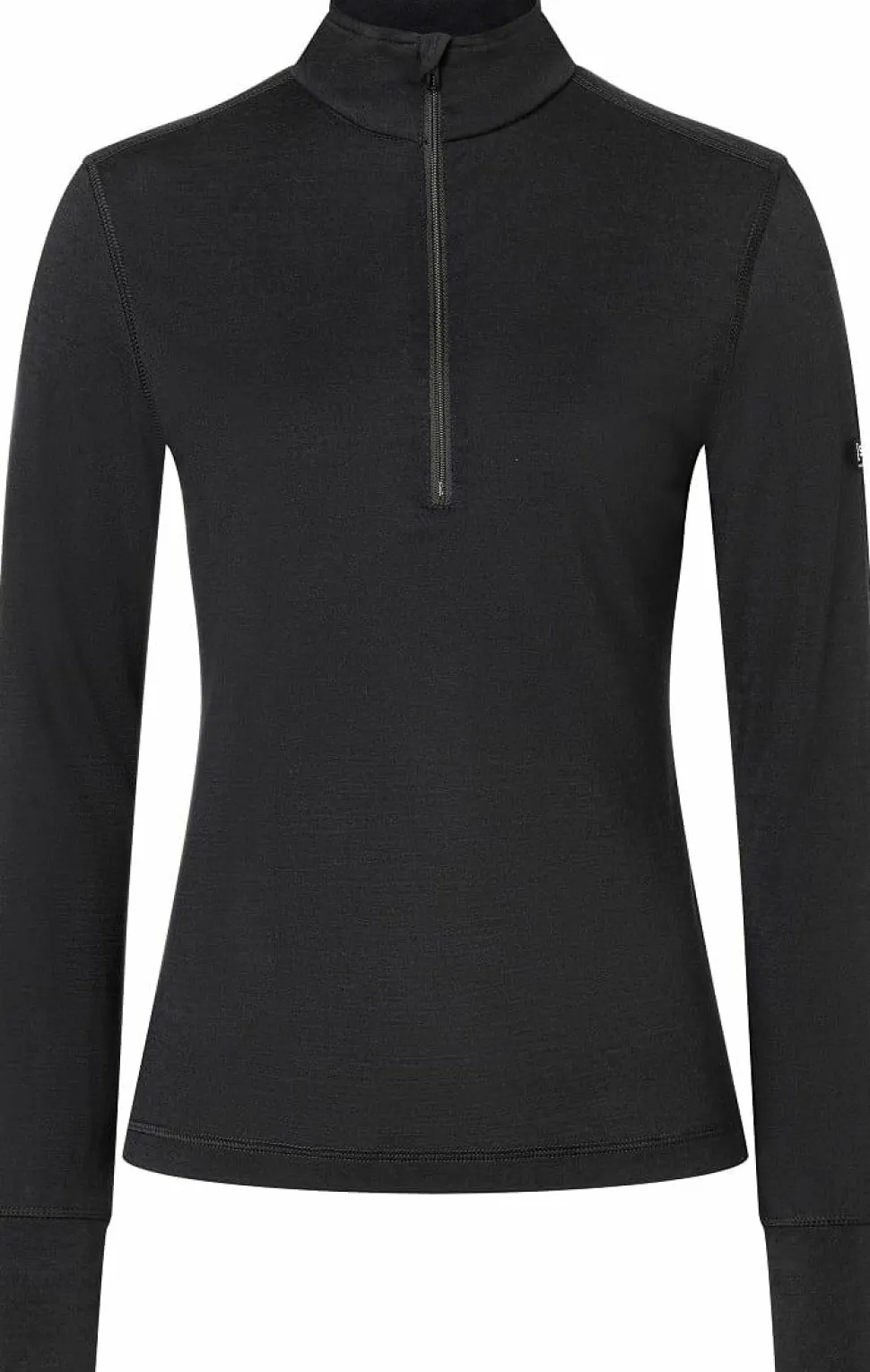 super.natural Women's Tundra175 Zip 1/4 Jet Black