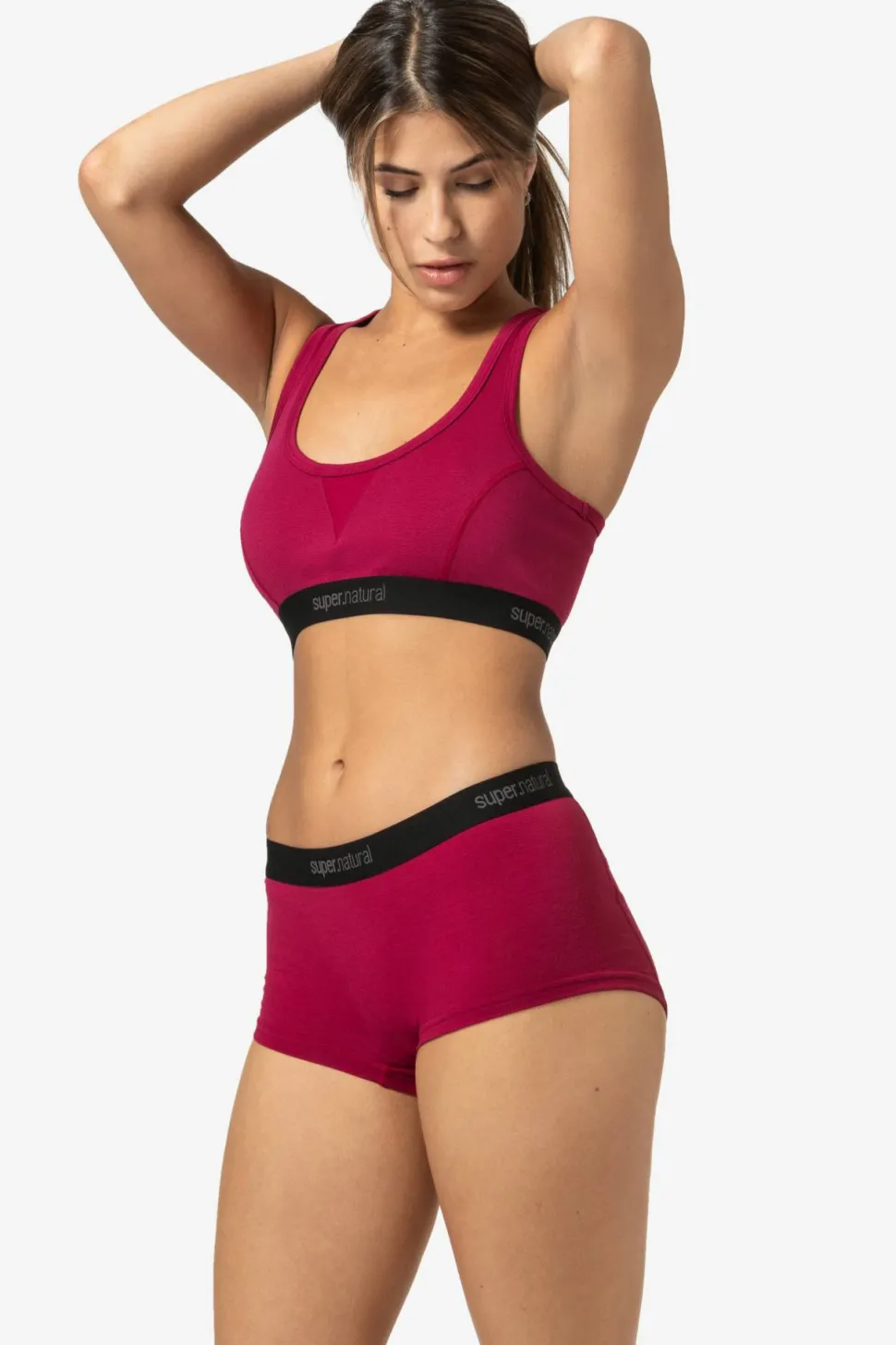 super.natural Women's Tundra220 Semplice Bra Sangria