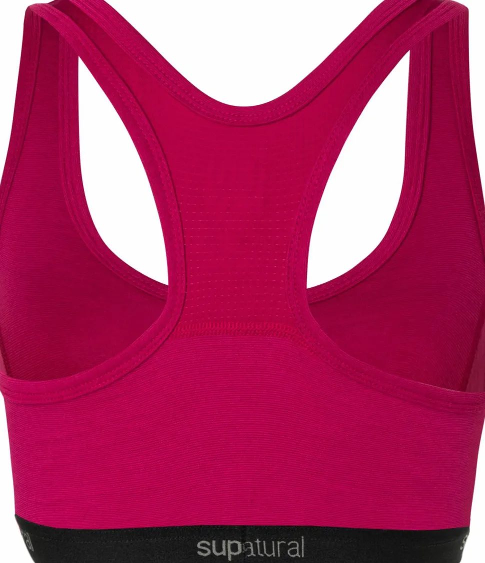 super.natural Women's Tundra220 Semplice Bra Sangria