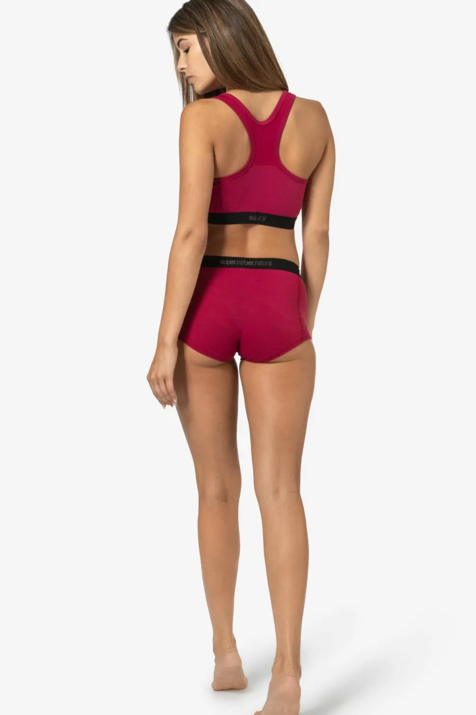 super.natural Women's Tundra220 Semplice Bra Sangria