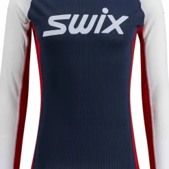 Swix Men's RaceX Classic Long Sleeve Dark Navy/Bright White