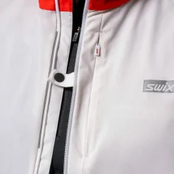 Swix Men's Roadline Wind Vest Bright White/Fiery Red