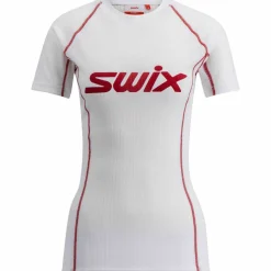 Swix Women's Racex Classic Short Sleeve Bright White/Swix Red