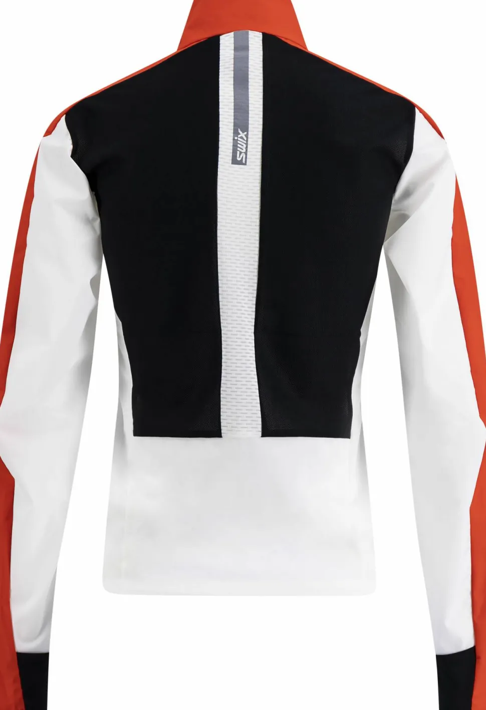 Swix Women's Roadline Wind Jacket Bright White/Fiery Red