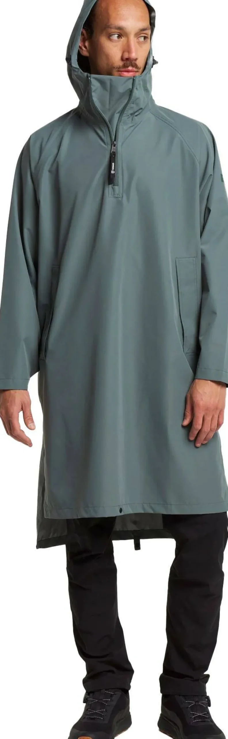 Tenson Unisex Drizzle Poncho Olive