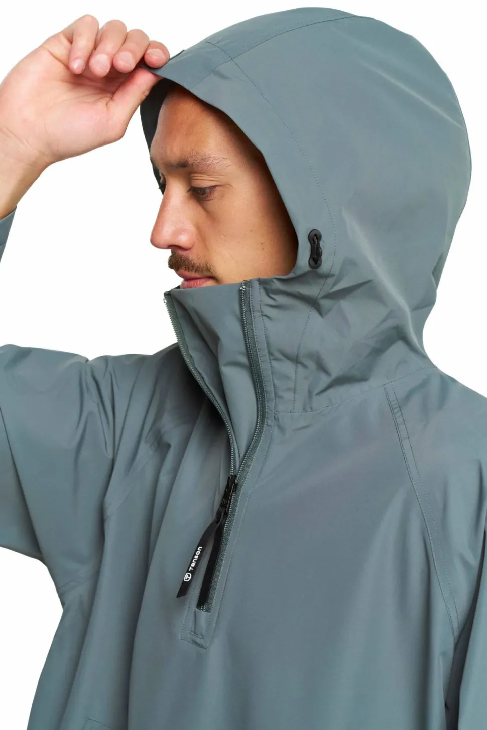 Tenson Unisex Drizzle Poncho Olive