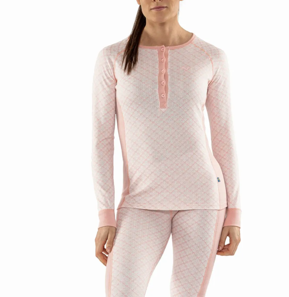 Termo Women's Long Sleeve Jumper Buttons Soft Pink