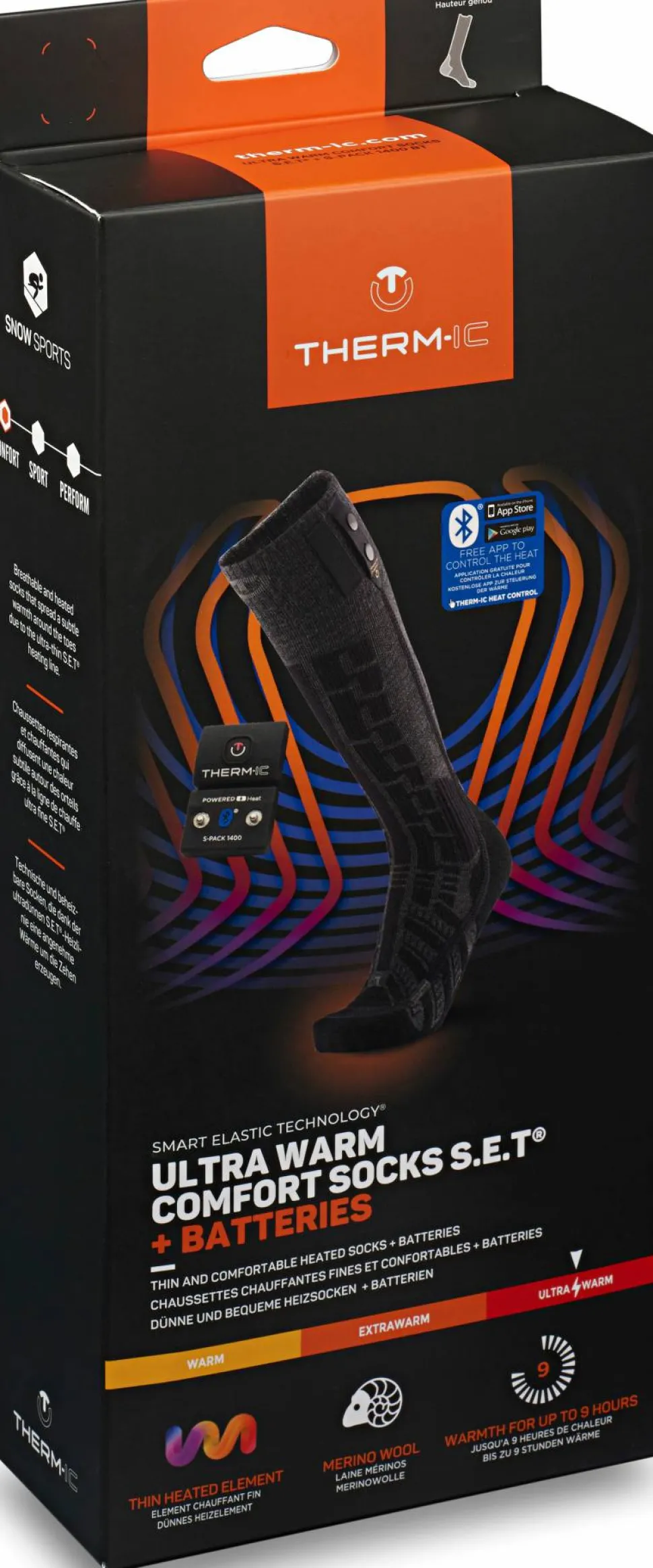 Therm-ic Ultra Warm Comfort S.E.T+ S-Pack 1400B Svart