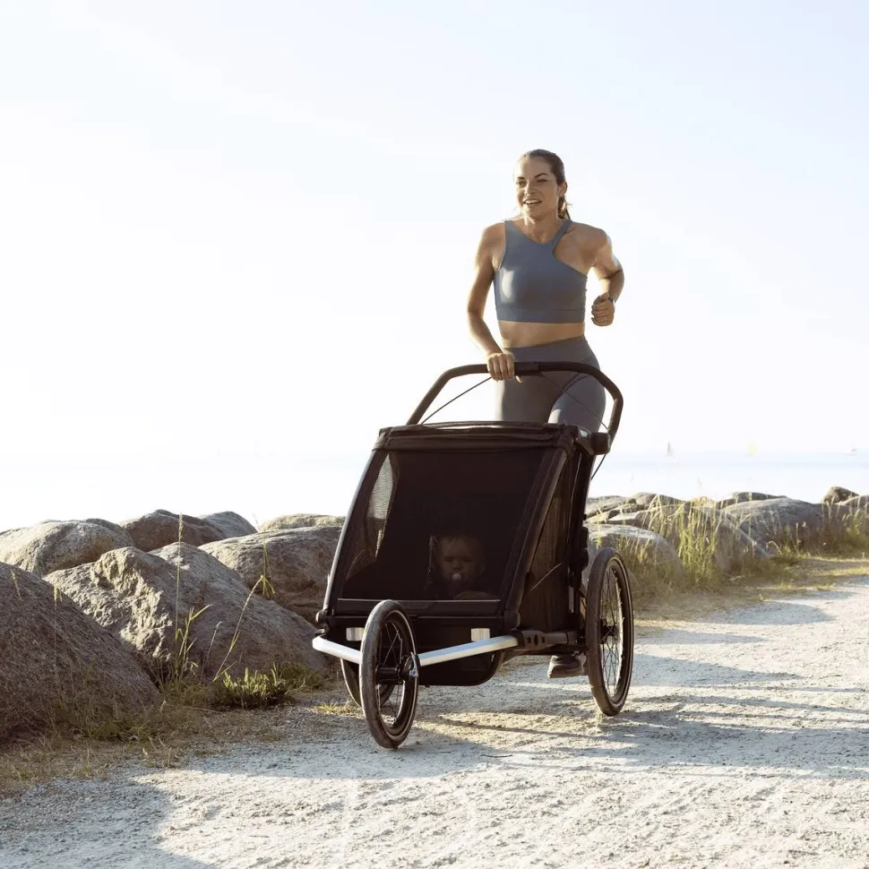 Thule Chariot Jog Kit Double Aluminium/black