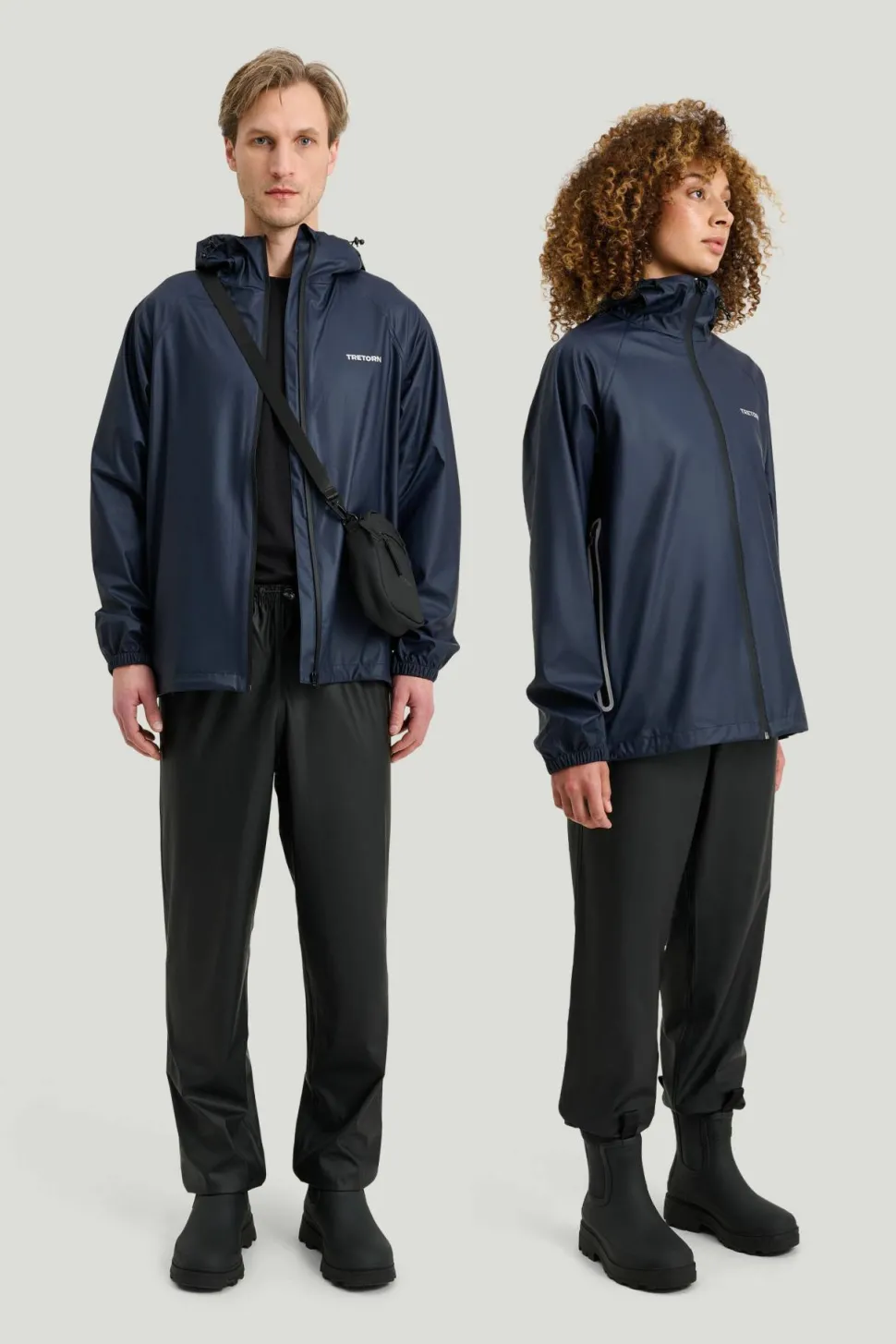 Tretorn Unisex Packable Rainbreaker Set Navy Blaze