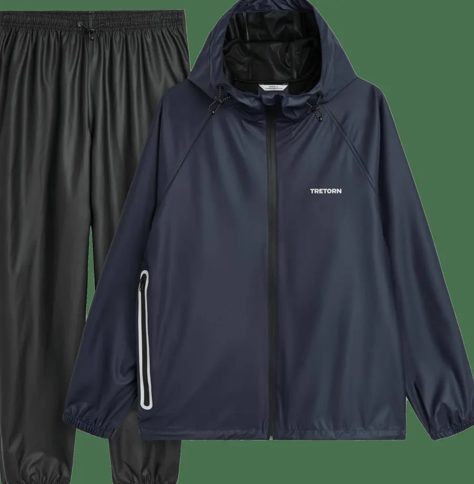 Tretorn Unisex Packable Rainbreaker Set Navy Blaze