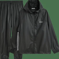 Tretorn Unisex Packable Rainbreaker Set Black