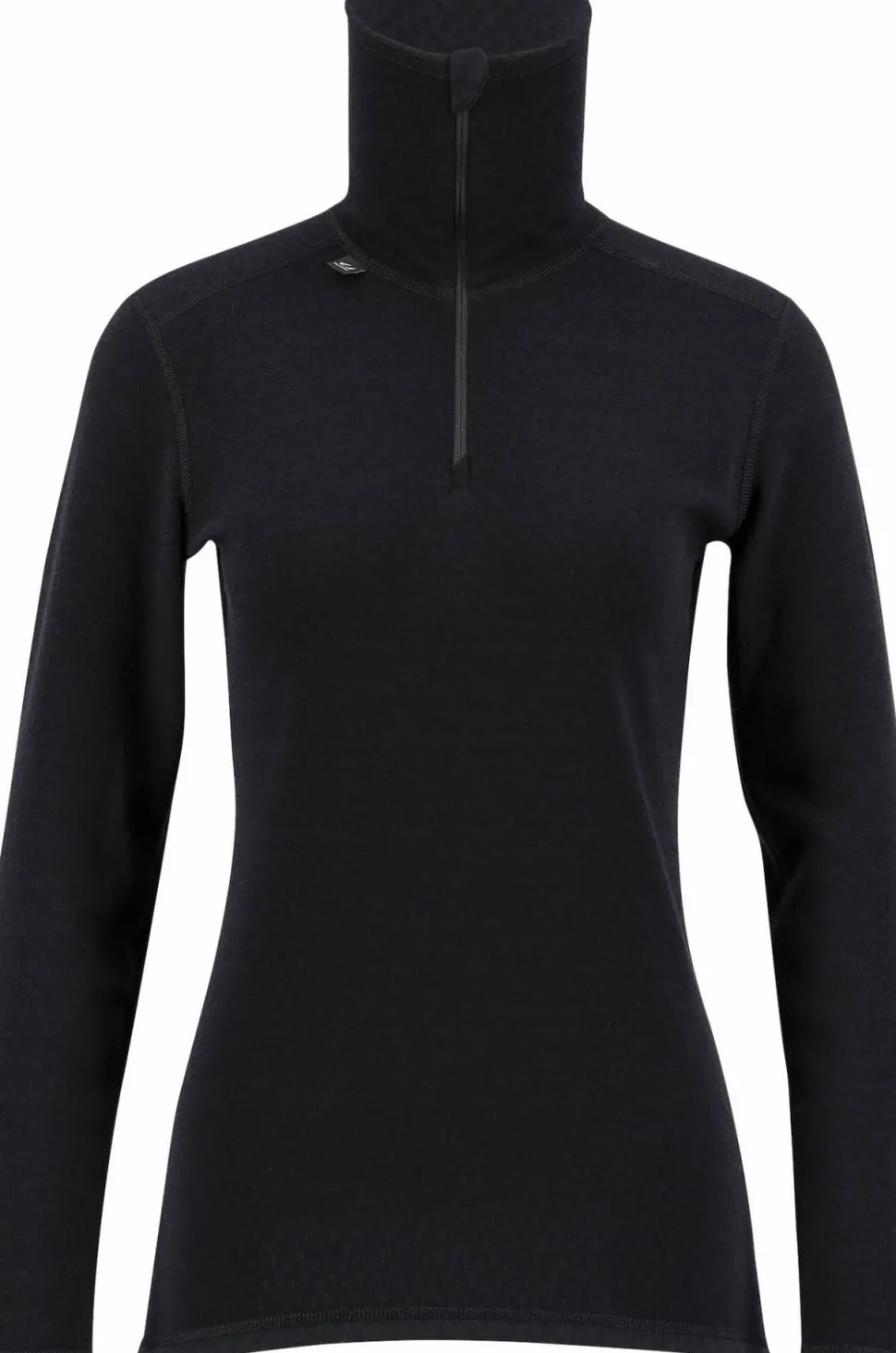 Ulvang Women's Comfort 200 Turtle Neck With Zip Black/Black